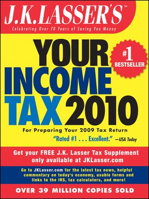 cover image of J.K. Lasser's Your Income Tax 2010